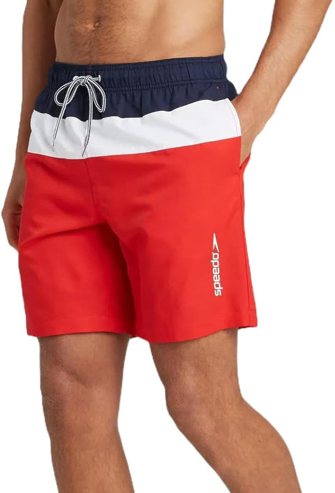 Speedo Men’s 8" Colorblock Swim Shorts Small