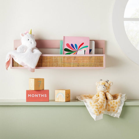 Woven Backless Book Nook Decorative Wall
Shelf - Pink - Cloud Island™
