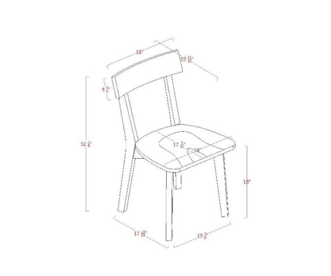 Set of 2 Bombelli Modern Dining Chair Black - Threshold™