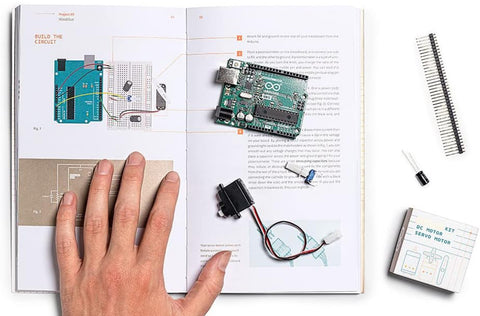 Official Arduino Starter Kit [K000007] (English Projects Book) - 12 DIY Projects with All Necessary Electronic Components and Instructions - origianl kit by Arduino from Italy