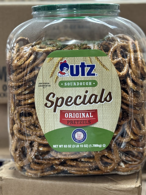 RCI Food - Utz Sourdough Specials Pretzels, Original, 63 oz. Barrel