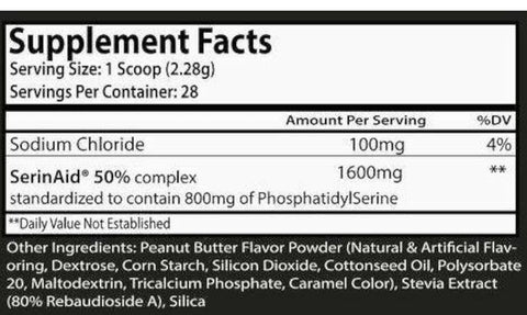 MPA Supps Cortisolve, Peanut Butter Flavor Optimize cortisol, Serinade, 28 Servings