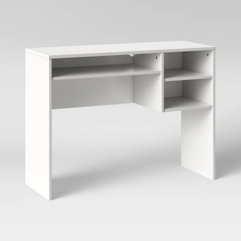 Student Writing Desk with Storage White -