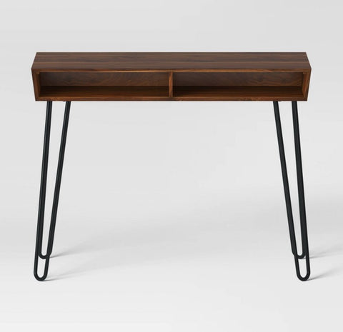 Hairpin Writing Desk with Storage Brown
- Threshold™