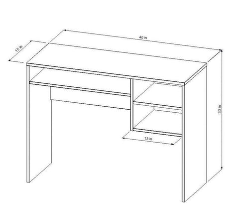 Student Writing Desk with Storage White - Room Essentials™