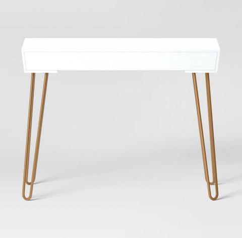 Hairpin Writing Desk with Storage White
- Threshold™