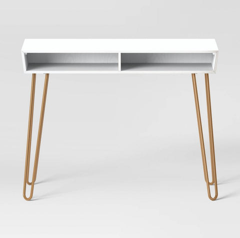 Hairpin Writing Desk with Storage White
- Threshold™