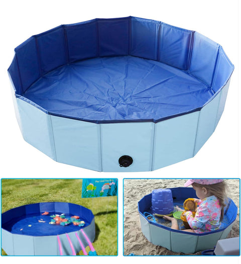 Artilife Whelping Box for Dogs Welp Box Whelping Pool,Puppy Whelping Box,Whelping Pen for Dogs,Whelping Box for Dogs and Puppies,Great for Puppies,Easy to Clean (39inch Dia.x12inch H(100x30cm), Blue)