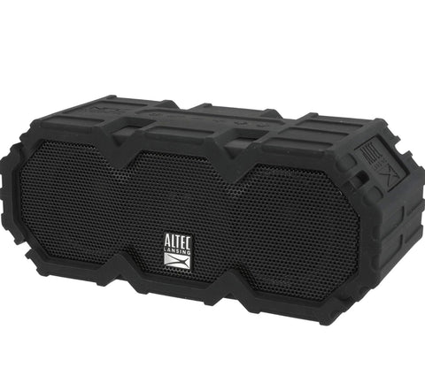 Altec Lansing LifeJacket 3 - Waterproof Bluetooth Speaker, Wireless & Portable Speaker for Travel & Outdoor Use, 30 Hour Playtime & 50 Foot Range, Black