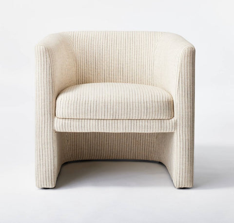 Vernon Accent Chair Tan Striped - Threshold™ designed with Studio McGee