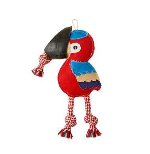 Bones & Chews Rope Toucan with Hoof Dog Toy, 10