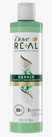 Dove Beauty Real Repair Coconut & Vegan Keratin Sulfate-Free - 10 fl oz