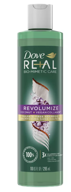 Dove Beauty Real Revolumize Coconut & Vegan Collagen Silicone-Free - 10 fl oz