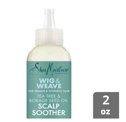 SheaMoisture Wig & Weave Moisturizing Scalp Soother Hair Oil Serum with Tee Tree and Borage Seed Oil, 2 fl oz