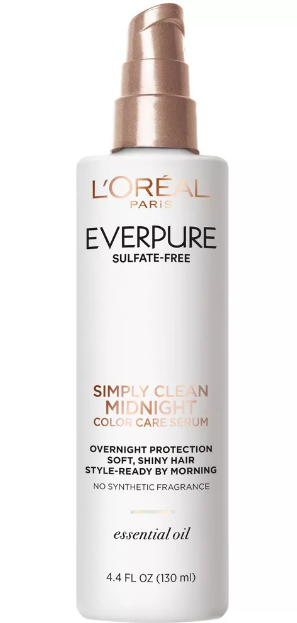 L'Oreal Paris EverPure Simply Clean Midnight Serum Hair Treatment - 4.4 fl oz