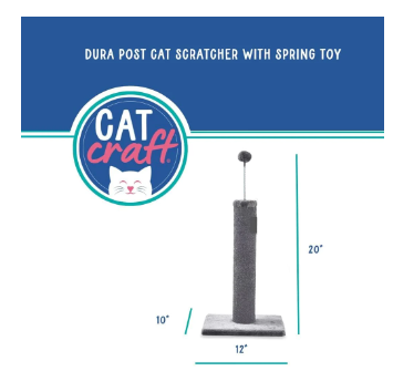 Cat Craft Carpet Scratching Posts and Elevated Beds for Indoor Cats