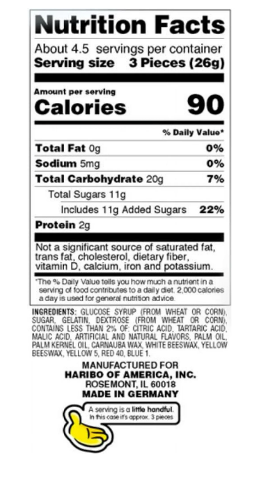 RCI Food - Haribo Twin Snakes Sweet and Sour Gummy Candy, 4oz