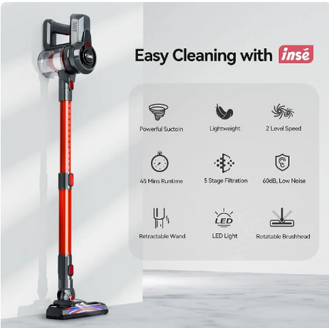 INSE Cordless Vacuum Cleaner Lightly Used but Tested