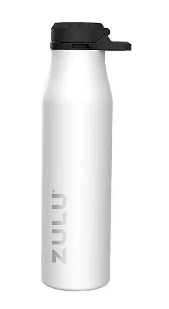 ZULU 26 oz. Stainless Insulated Water Bottle, 2 Pack Black and White