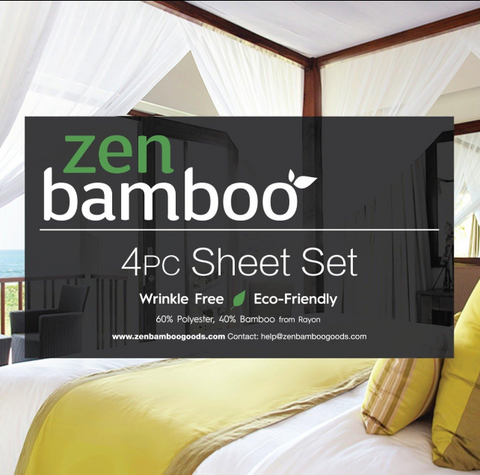 Zen Bamboo 4 Piece Sheet Set