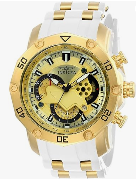 Invicta Men's 23424 Pro Diver Analog Display Quartz White Watch (Watch only no box)