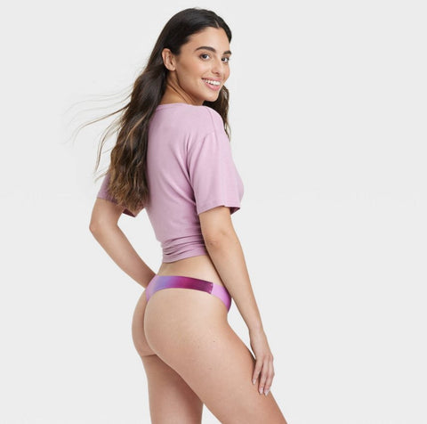 Women's Bonded Micro Thong - Auden™ Purple XS