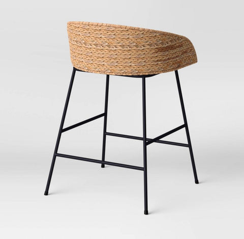 Landis Woven Backed Counter Height Barstool with Cushion - Threshold™