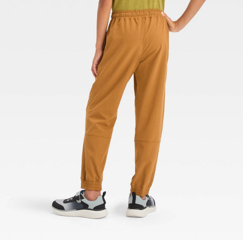 Boys' Lined Cargo Pants - All In Motion™ Dark Butterscotch MEDIUM