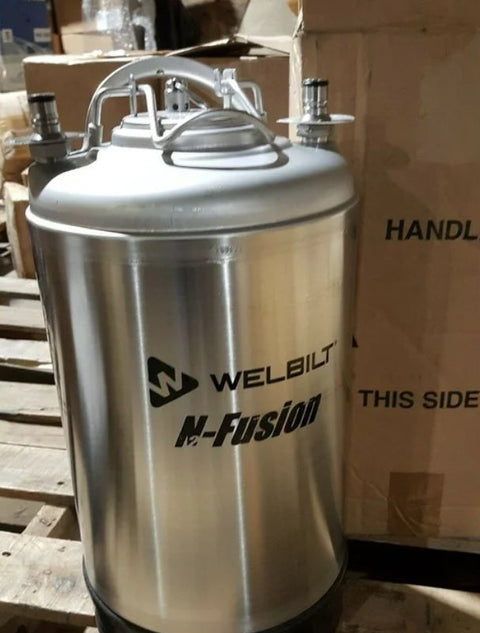 WELBILT N-FUSION 3 Gallon Liquid Storage Keg 29750PS,130PSI, FOOD GRADE, SS