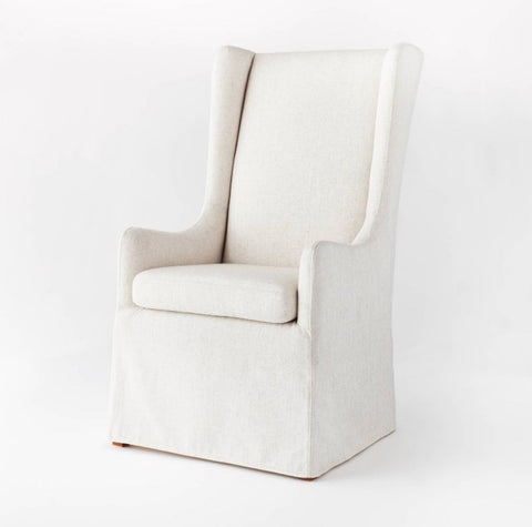 Thresholds - River Heights Upholstered Cream Accent Chair