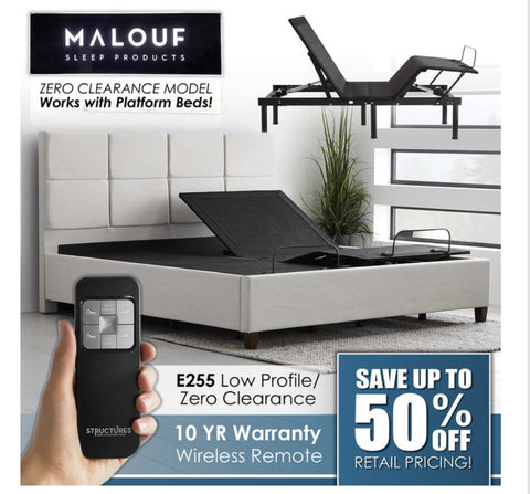 Malouf Structures E255 Full Adjustable Bed Base