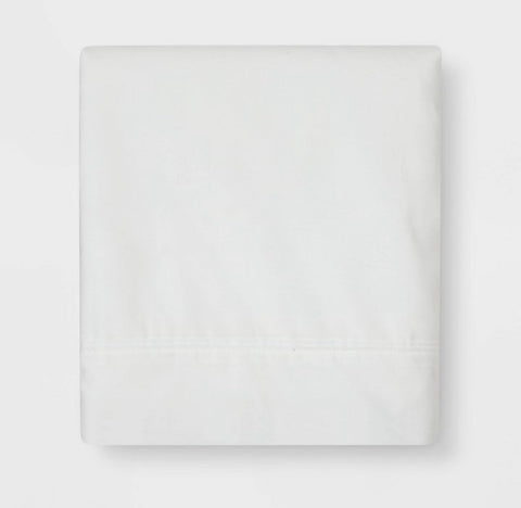 Ultra Soft Flat Sheet (Queen) White 300 Thread Count - Threshold™
